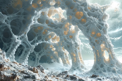 Surreal Cellular Structures of Alien-Like Extremophile Archaea Thriving in Harsh Environments photo