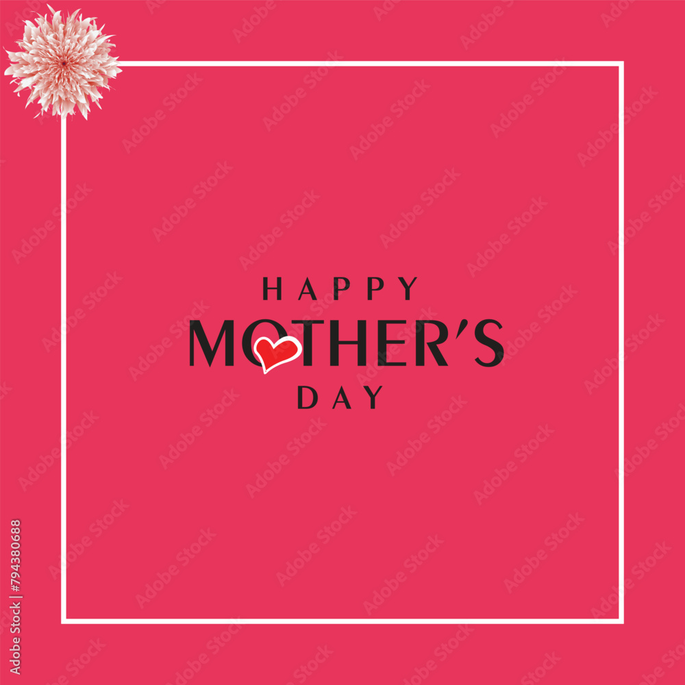 Mother's Day. heart concept in red color, vector eps 10 Mother's Day. heart concept in red color, vector eps 10
