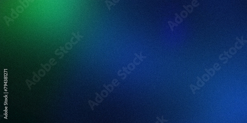 Dynamic multicolored grainy blurred abstract ultrawide pixel modern tech dark blue green turquoise azure ultramarine gray gradient exclusive background. Ideal for design, banners, wallpapers