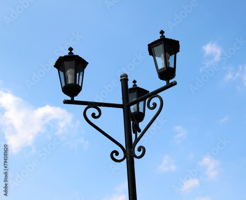 Street lamps in retro style