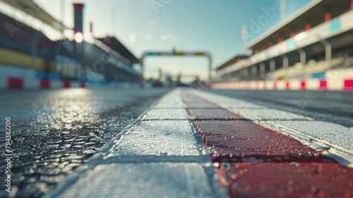 A dynamic image of a start and finish line on a track, symbolizing both beginnings and conclusions in competition