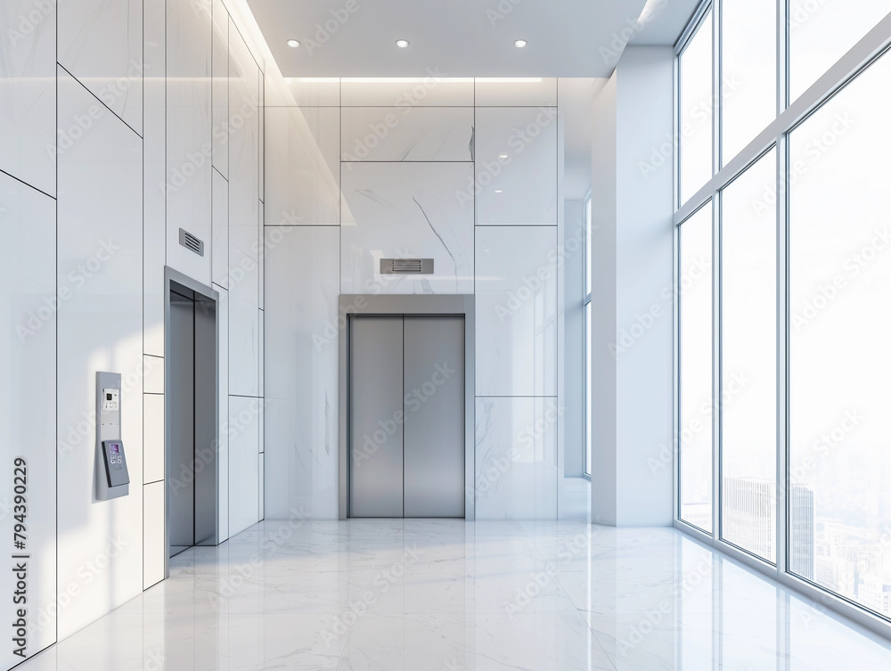 Modern Elevator in Office Modern Elevator in Office