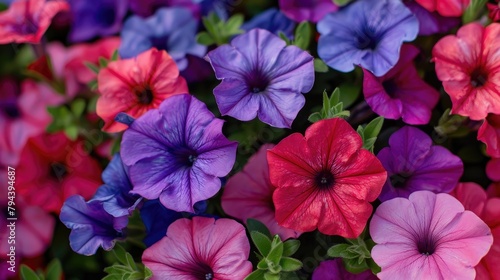 In Spring a Colorful Display of Petunia x Atkinsiana photo