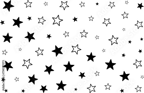 Beautiful star pattern background for wrapping paper