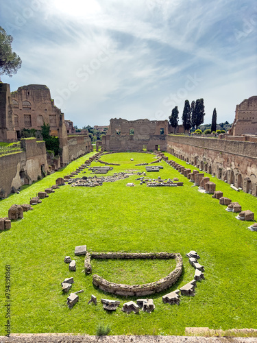 Fotografija Views of the Palatine Stadium in Rome
