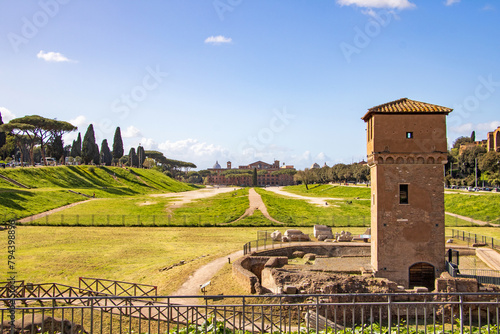 Canvas Print Views of the Circus Maximus in Rome