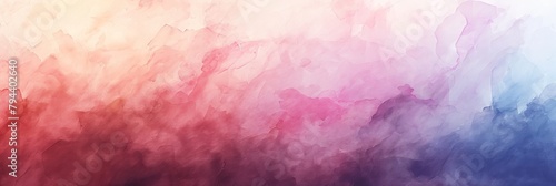 Abstract watercolor background in pink and blue hues. A creative and artistic watercolor splash, perfect for backgrounds, design elements, and expressive art projects. photo