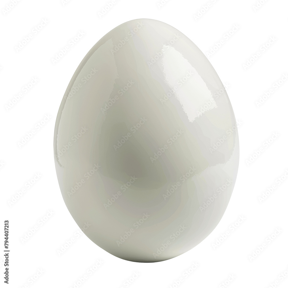 An isolated white egg stands alone against a transparent background complete with a clipping path An isolated white egg stands alone against a transparent background complete with a clipping path