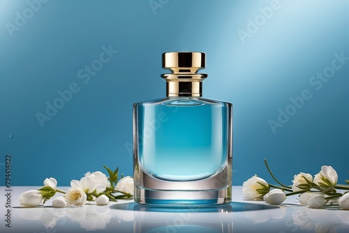 Parfum de luxe, Flacon élégant, Vaporisateur haut de gamme, Fragrance exquise, publicité, concept, artwork photo