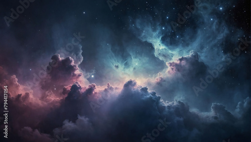 Tranquil Nebula  Soothing Mist Texture with Subtle Color Smoke and Twilight Tones.