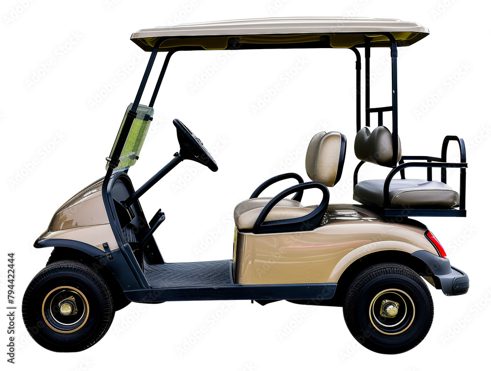 Fototapeta premium Beige golf cart