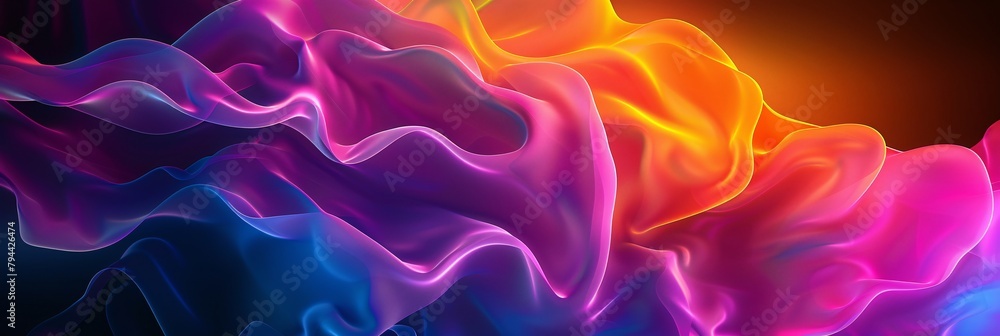 Vibrant abstract background with dynamic shapes and neon gradients that evoke a sense of excitement Vibrant abstract background with dynamic shapes and neon gradients that evoke a sense of excitement