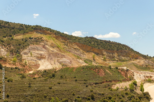 restored clay quarry and mine in spain