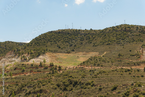 restored clay quarry and mine in spain
