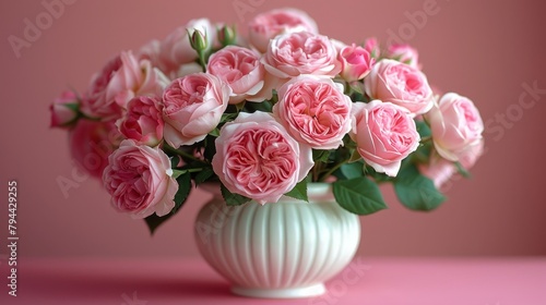 white porcelain vase with a...