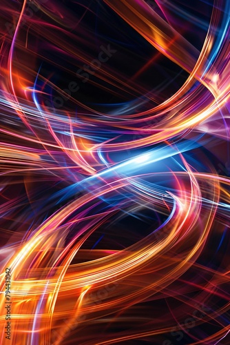 Abstract background filled with swirling vortexes and vibrant colors, evoking a sense of motion