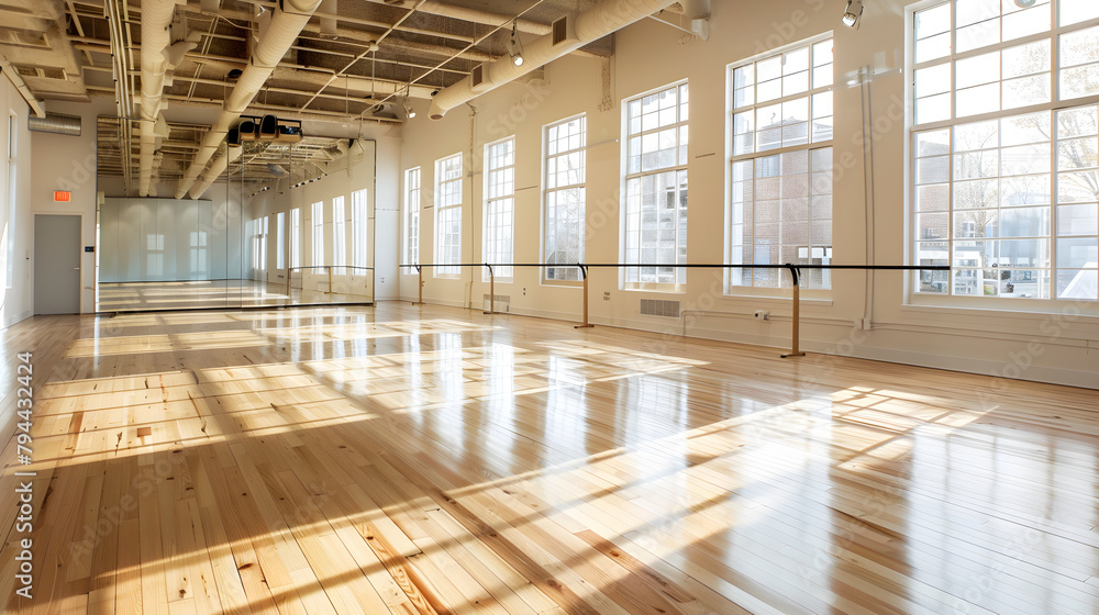 Modern Dance Studio Atmosphere- A Warm, Inviting Space for Dancers of All Disciplines