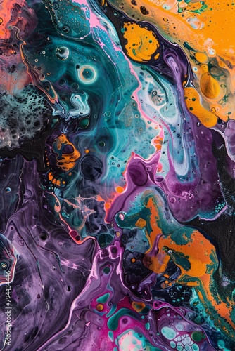 Journey through an abstract wilderness where the beauty of ice meets psychedelic artistry