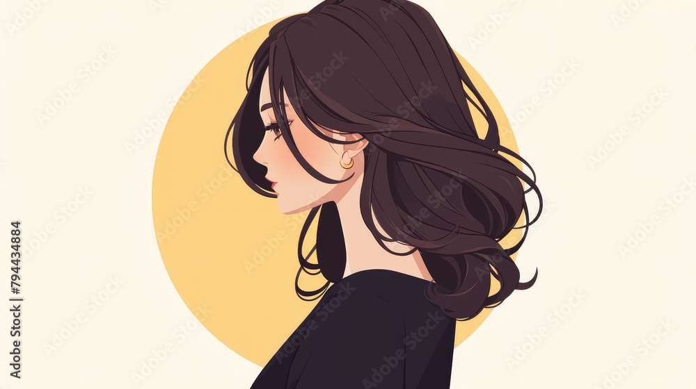 The woman cartoon icon is an integral part of our branding strategy