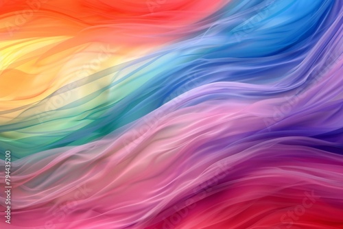 Enter an abstract rainbow dreamscape where colors paint the sky in a mesmerizing display of beauty