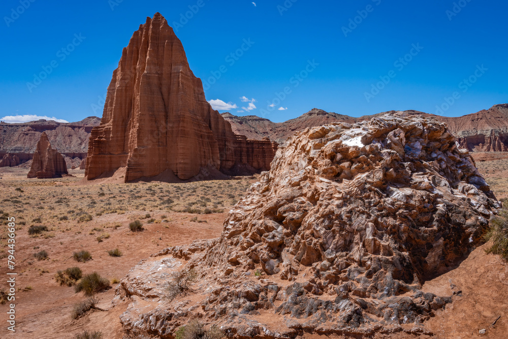 Cathedral Valley, Capitol Reef National Park, Utah, America, USA.