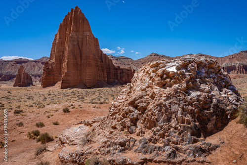 Cathedral Valley, Capitol Reef National Park, Utah, America, USA.