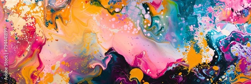 Explore an otherworldly dreamscape where abstract forms meld with the vibrant hues of the rainbow