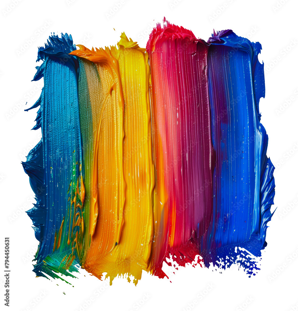 Fototapeta premium Multicolored paint strokes