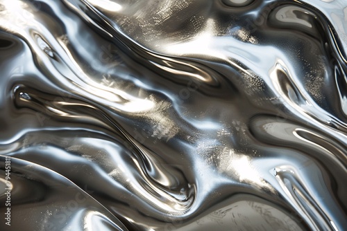 Delve into an abstract realm of metallic dreams, where futuristic designs merge with timeless allure