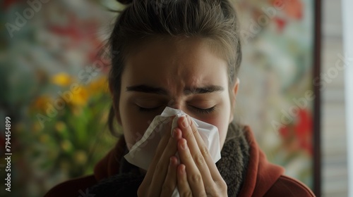 person with flu