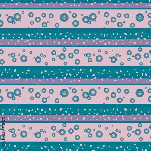 Abstract geometric stripes and spots seamless polka dots pattern for fabrics and linens and kids clothes print