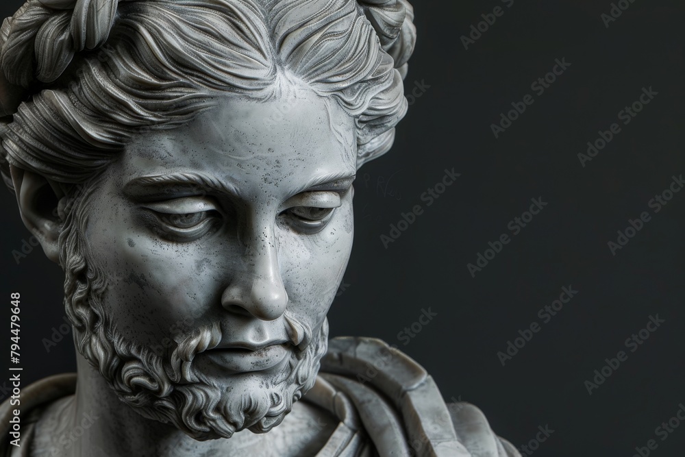 Dramatic Marble Sculpture Portrait Dramatic Marble Sculpture Portrait