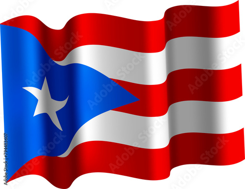 Free Download Puerto Rico Waving Flag 3D Realistic - GFXLoad