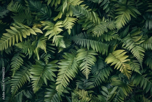A lush green plant with many leaves photo
