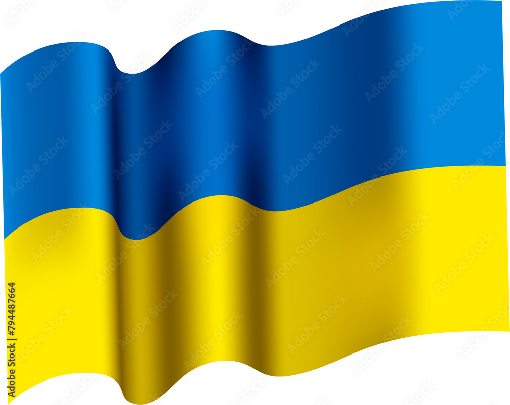 Ukraine Waving Flag 3D Realistic Ukraine Waving Flag 3D Realistic