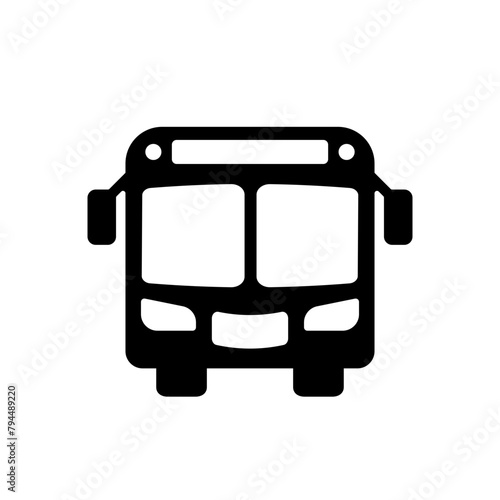 Bus Symbol Vektor schwarz