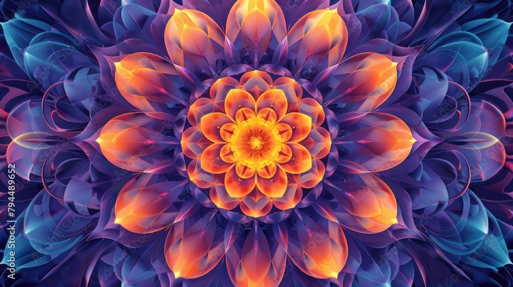 Abstract background with a kaleidoscopic design Abstract background with a kaleidoscopic design