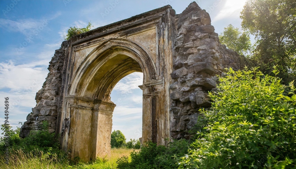 an old historic doorway ruin