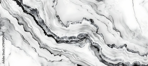 Monochrome Marble: A Timeless Background of Black and White Stones, Evoking Elegance and Sophistication for Various Design Applications.