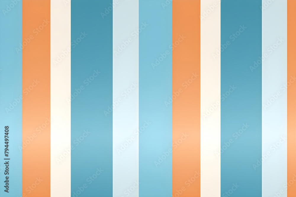 Abstract orange and blue vertical stripes design with soft gradient