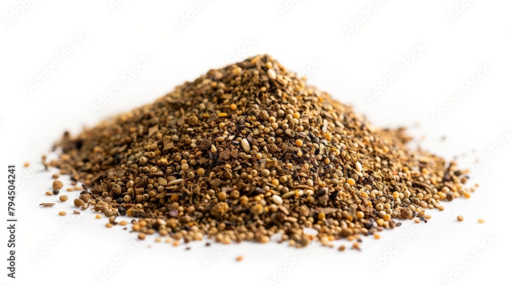 A pile of brown ground next to more brown ground A pile of brown ground next to more brown ground