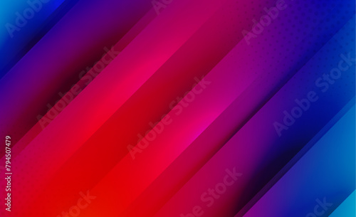 Contrast Red and Blue Vector Gradient Background