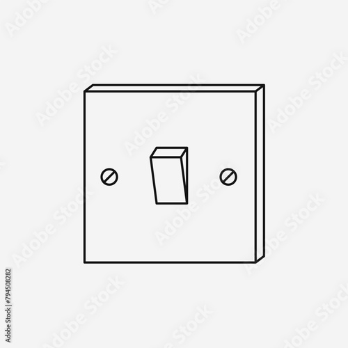 light switch electricity off icon
