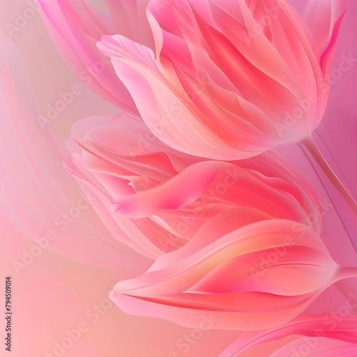 pink spring tulip petals closeup details 