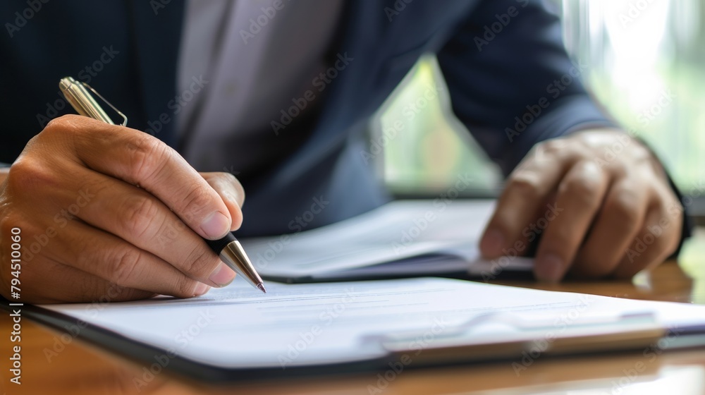 professional business person signing a document professional business person signing a document