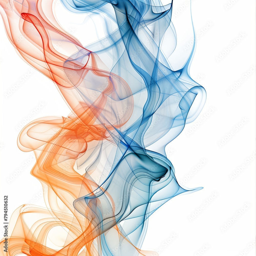 Fluid Motion of Blue and Red Curves in Modern Abstraction Fluid Motion of Blue and Red Curves in Modern Abstraction