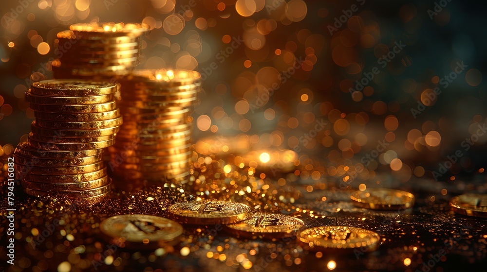 Riches Revealed: A Trove of Gold Coins and Treasures on Transparent Background Riches Revealed: A Trove of Gold Coins and Treasures on Transparent Background