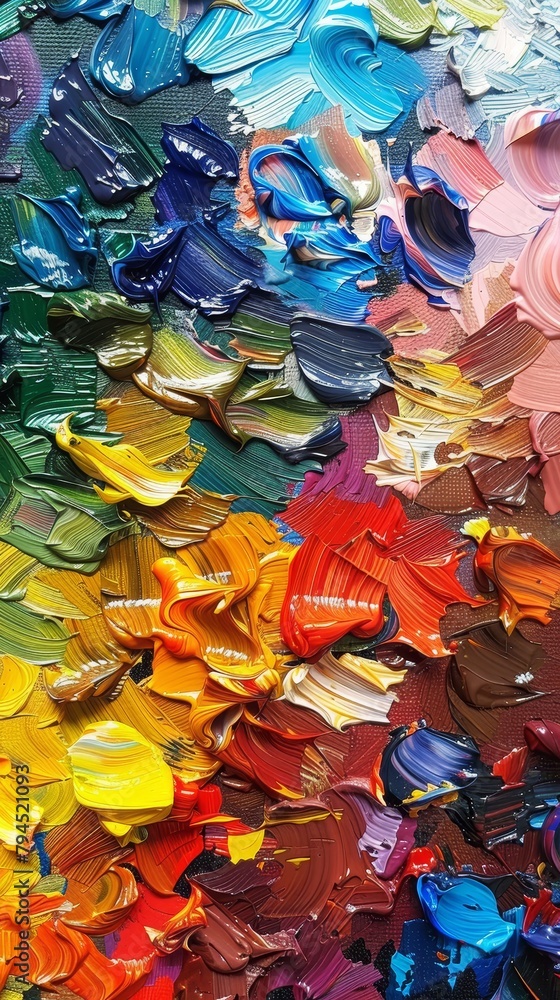 Vibrant Abstract Painting Texture Vibrant Abstract Painting Texture