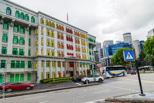 Singapore, April 15, 2024: General view of Minister of Culture and youth. Beautiful colorful building. © Solidasrock