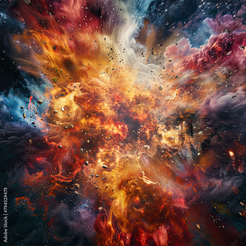 Stellar Explosion The Birth of a Nebula